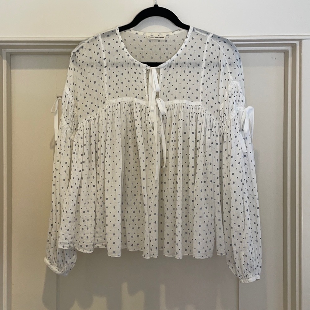 Ulla Johnson White Cotton Top